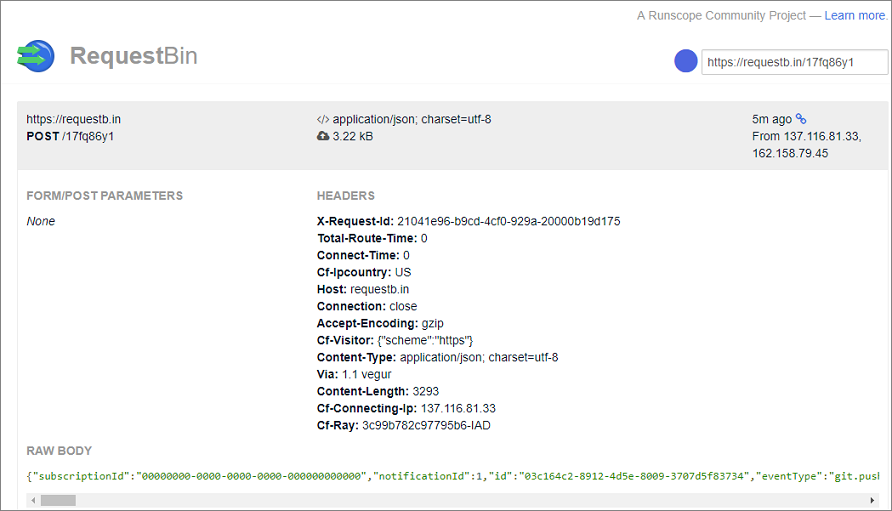 View the JSON representation