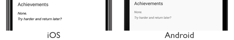 Bindable layout empty view Screenshot of a bindable layout empty view with multiple views, on iOS and Android