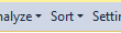 Default menu title with glyph