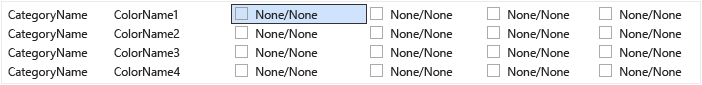 VSIX Color Editor Color Values