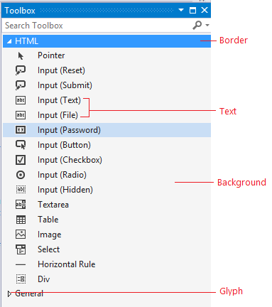 Toolbox-like window (redline)