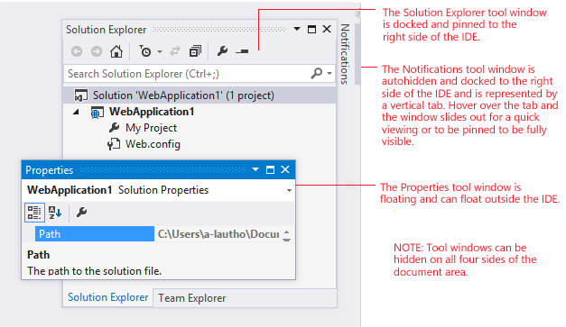 0702-01_ToolWindowStates Tool window states in Visual Studio