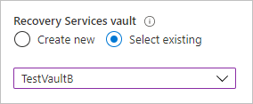 Screenshot that shows how to enable the backup wizard.