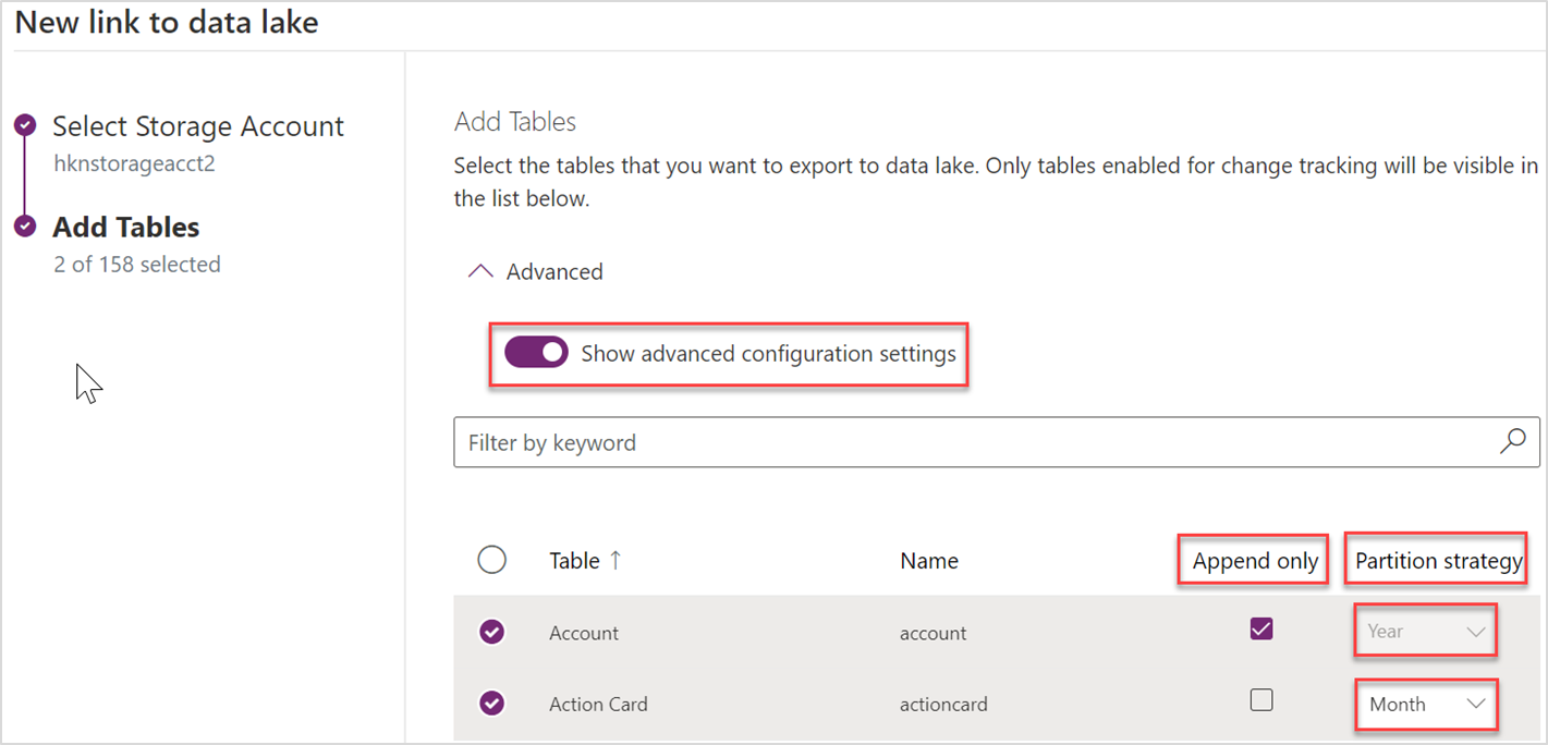 Show advanced configuration Show advanced configuration.