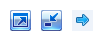 screen shot of arrow glyphs pointing diagonally