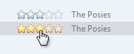 screen shot of star icons used to rate photos