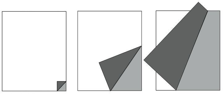 figure of page turning from right to left