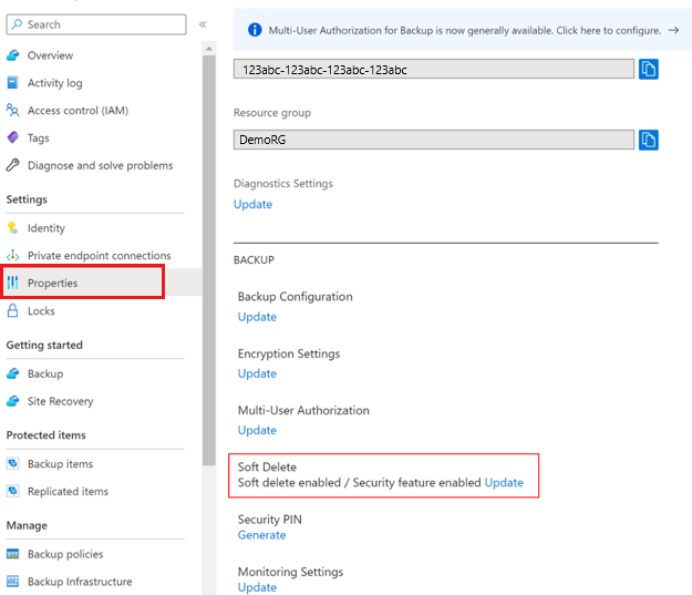 Screenshot showing you how to open Soft Delete blade.