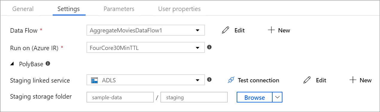 Execute Data Flow