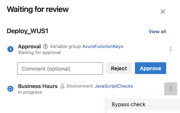 Screenshot of Bypass Business Hours check. Screenshot of Bypass Business Hours check.