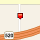 22594e72-b742-47c1-8b16-16969593d73d Image that shows a small two-tone dark red and light red box as the pushpin icon style