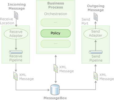 ebiz_dev_busprcsi Diagram showing business policy in process.
