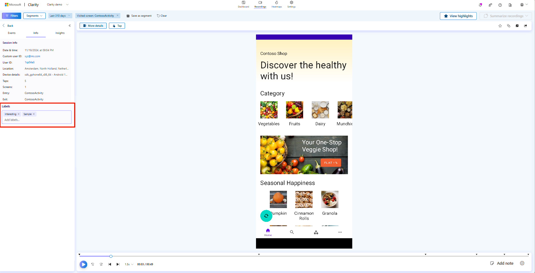 View existing labels in SDK.