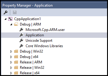 Property Manager Screenshot of the Property Manager window.
