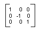 AboutGdip05_art15 Illustration of a matrix that reflects across the horizontal axis.