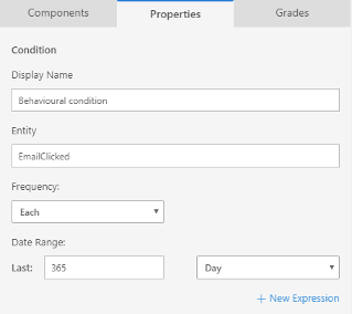 Condition tile settings Condition tile settings.