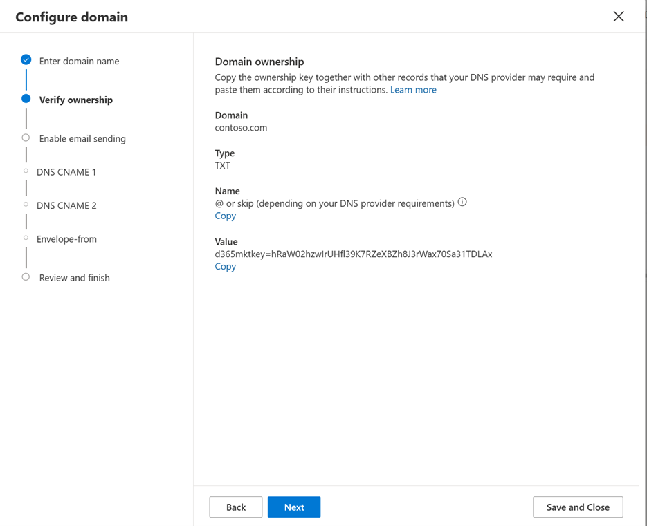 Verify domain ownership verify domain ownership