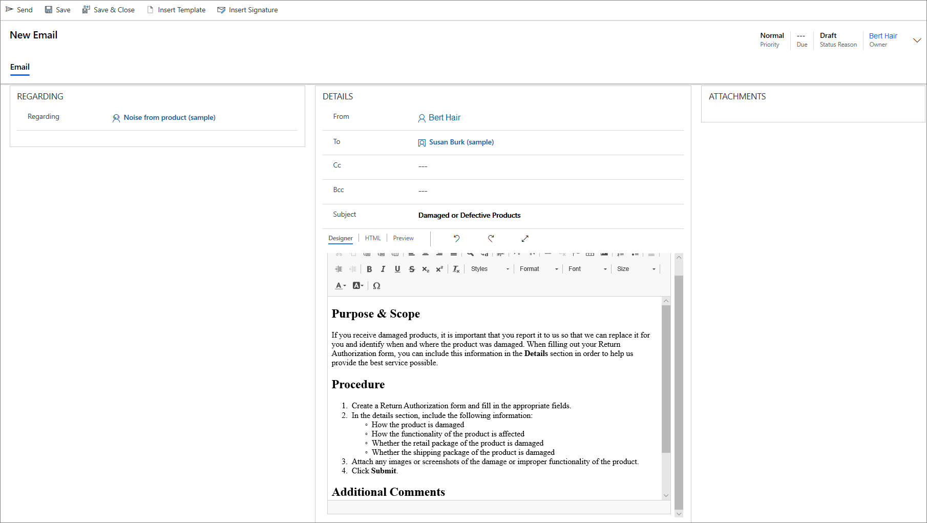 Email knowledge article Email knowledge article.