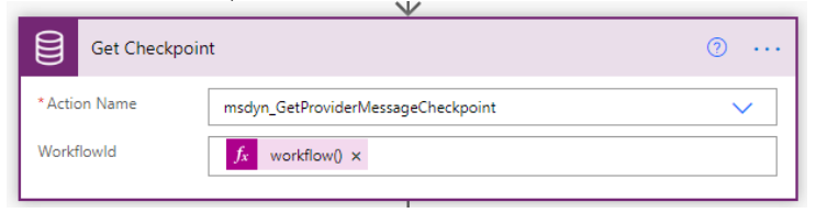 Screenshot of Get checkpoint.
