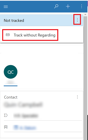 Select track without regarding.