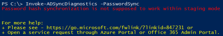 Microsoft Entra Connect server is in staging mode