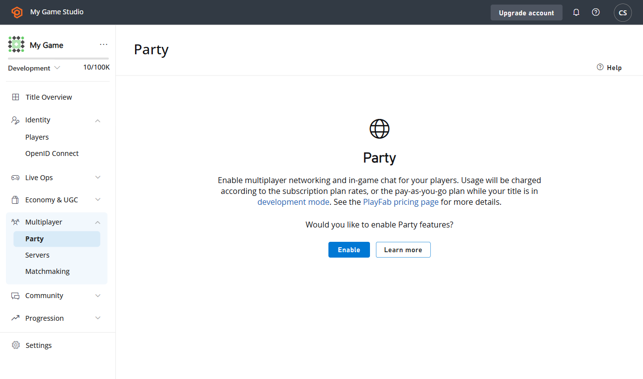 Enable Party