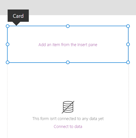 Custom card moved to the top section inside the edit form.