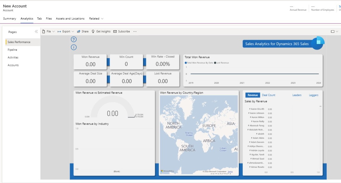 Power BI report on a form