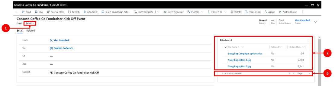 Email form file attachment.