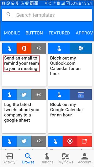 Send an email to remind your team to join a meeting image.