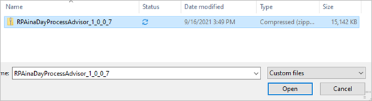 Screenshot of the downloaded file folder.