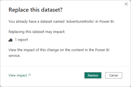 Replace dataset prompt