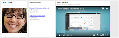 Screenshot of a dashboard with video tile added.