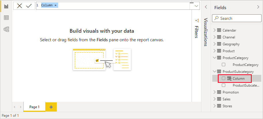 Screenshot of the Formula bar.