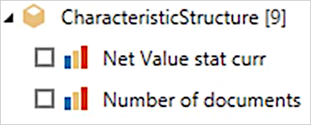 Screenshot of the navigator showing only the Net Value stat curr and Number of documents values displayed.