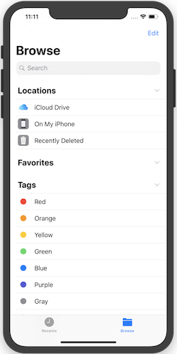 iOS 11 Files app