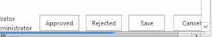 The screenshot shows that workflows in SharePoint are not limited to just the two options Approved and Rejected.