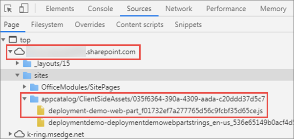 Screenshot of web part downloaded from the App Catalog site.