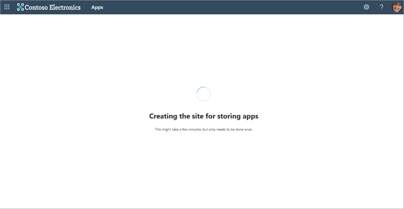 Screenshot of the SharePoint admin center - App catalog menu.
