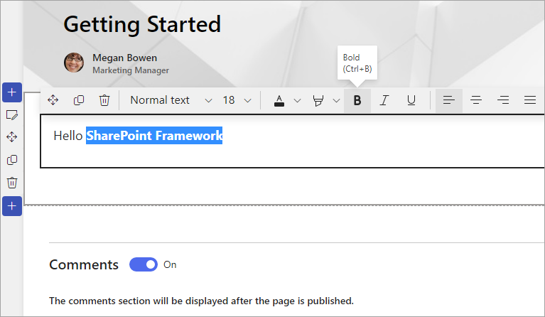 Screenshot of the web part on the page.