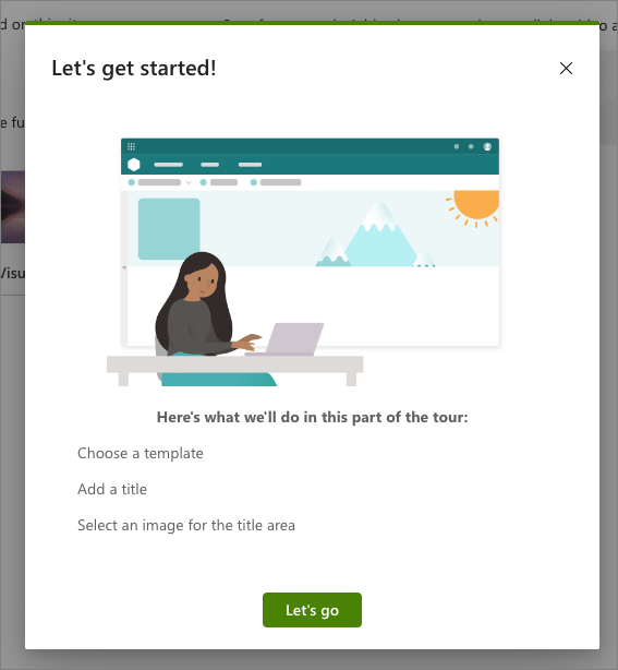 Screenshot of the Welcome panel page 2.