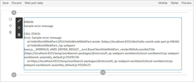 Screenshot of an error indicator.