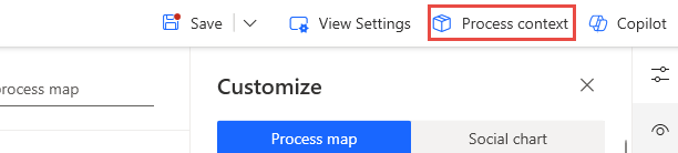 Screenshot of the Process context button.