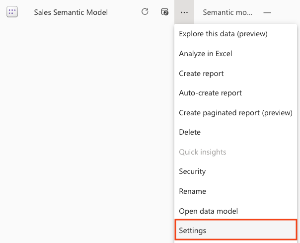 Query Caching in Settings