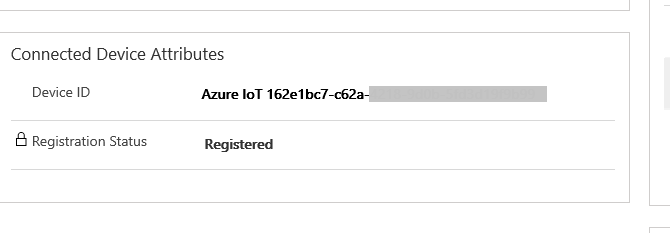 Screenshot of the flow with the Connect Device Attributes.