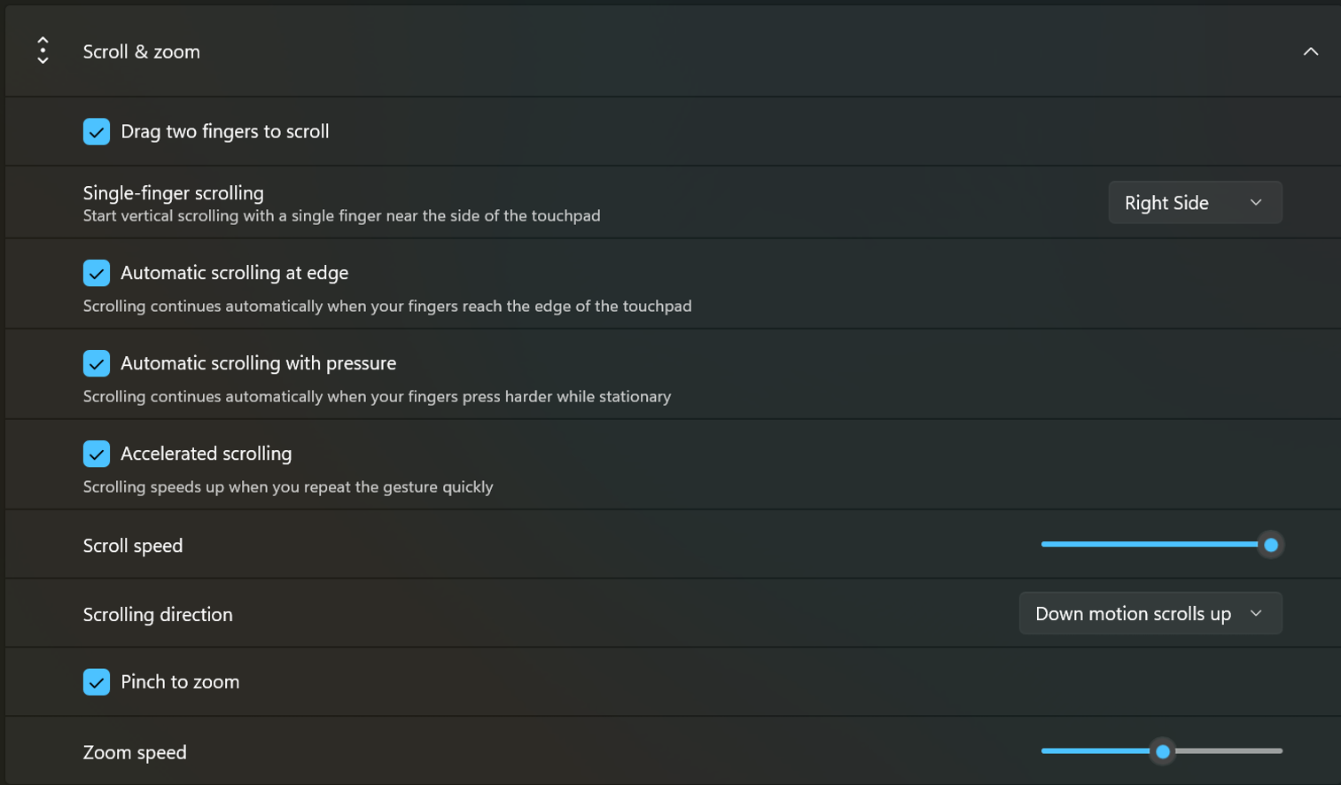 Touchpad improvements bring new gesture capabilities.