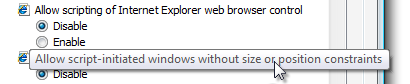 screen shot of radio-button group-title infotip