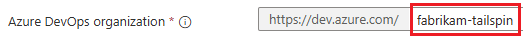 Screenshot that shows how to configure a single organization.