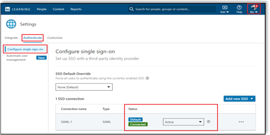 Enabling Single Sign-On Enabling Single Sign-On