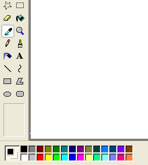screen shot of color palette separated from tools